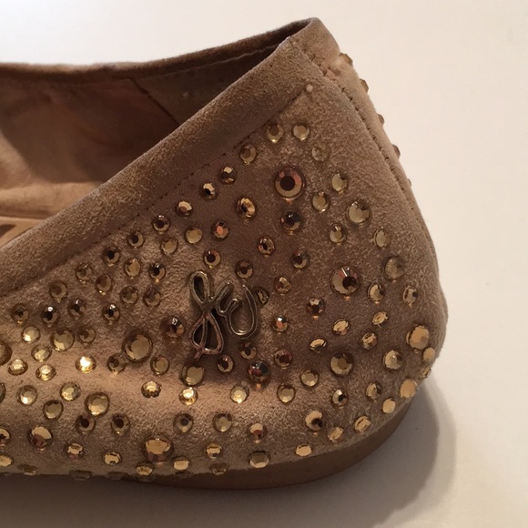 Sam Edelman Spike and Rhinestone Ballet Flats 7 - Picture 7 of 7